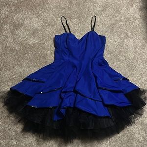 Royal Blue CanCan Style Dress Size 11/12